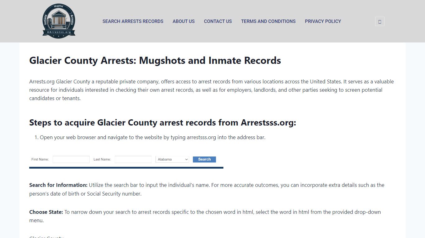 Glacier County Arrests: Mugshots and Inmate Records