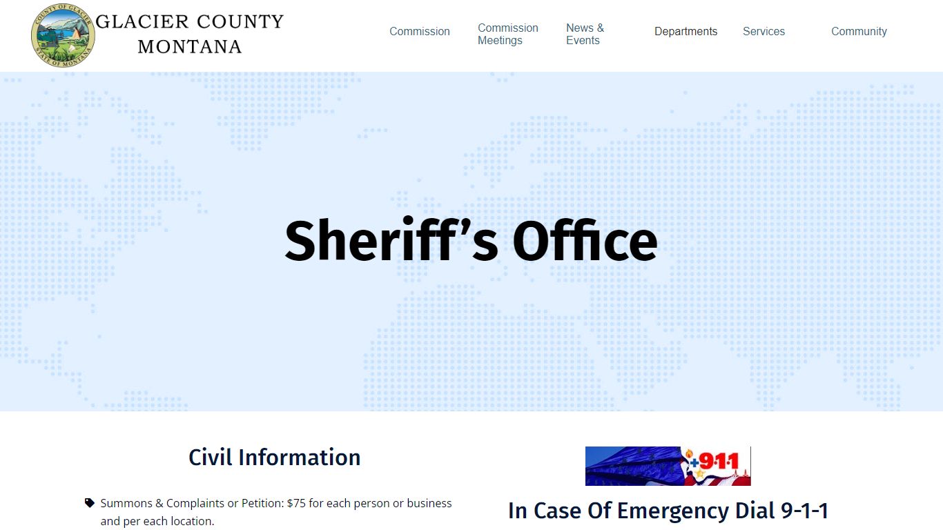 Glacier County Montana | Sheriff’s Office